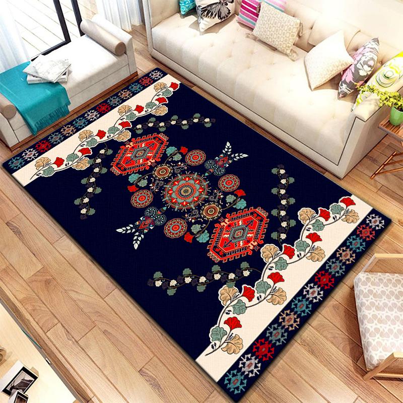 European Style Printed Pattern Non-slip Rug Baby Play Crawl Floor Yoga Mat Living Room Carpet Decoration Tapestry alfombrilla