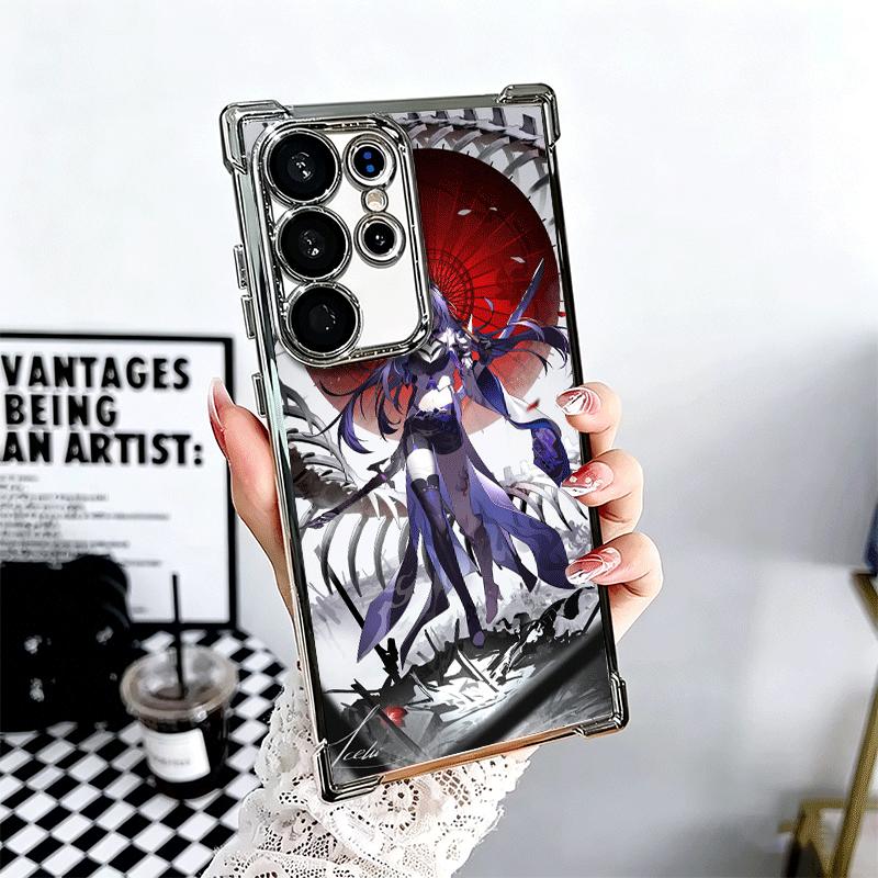 Honkai Star Rail Acheron Plating Phone Case For Samsung Galaxy S24 S25 FE S26 Edge S23 Ultra S22 S21 Plus S20 Anti-Fall Airabag