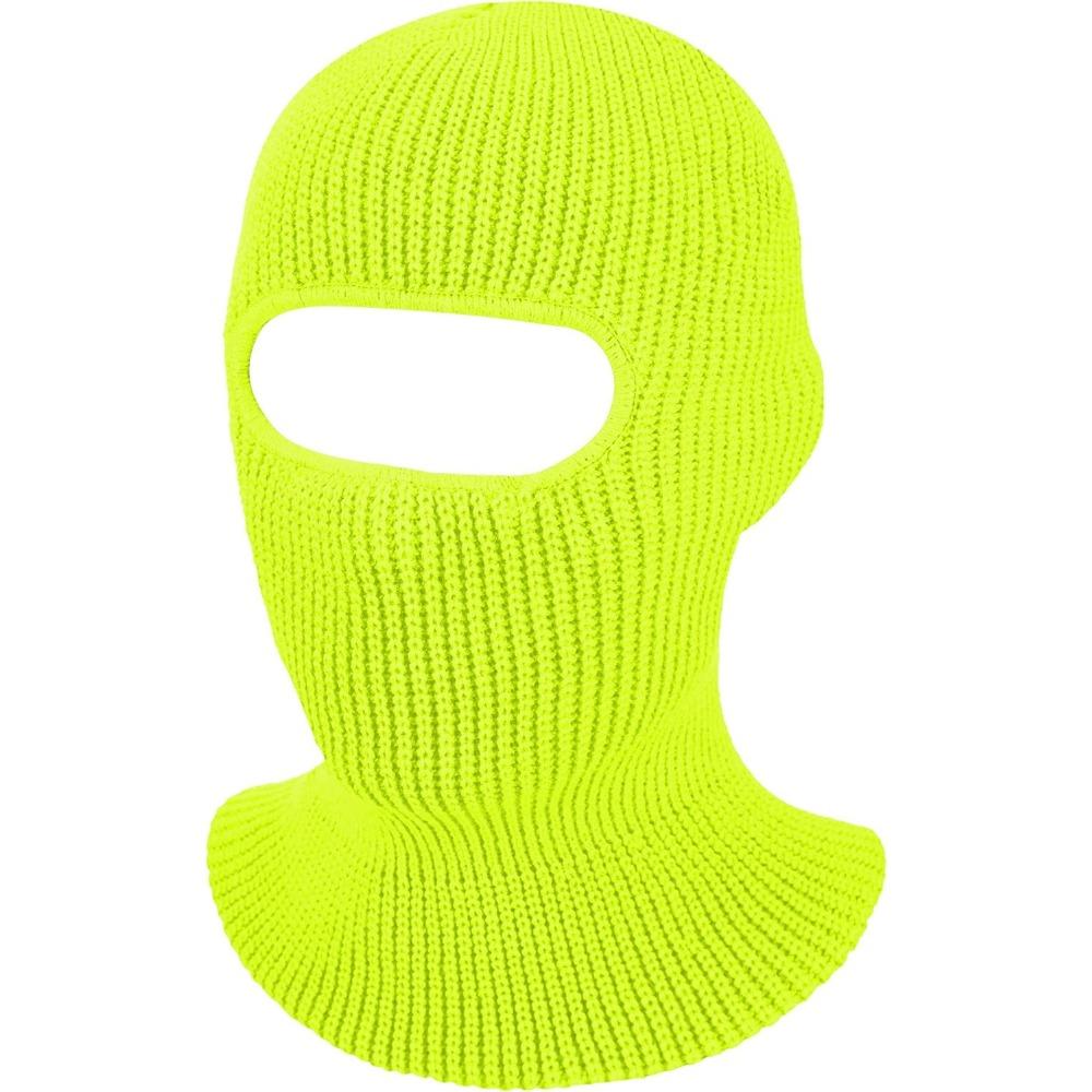 3-Hole Knitted Full Face Cover Ski Mask, Adult Winter Balaclava Warm Knit Full Face Mask for Outdoor Sports