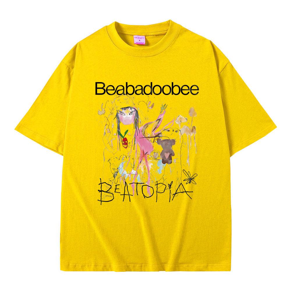 Beabadoobee Beatopia Albumtrykk T-skjorte Herre Dame Mote Oversized Streetwear Mann Sommer Casual Ren Bomull Kortermet