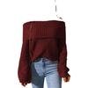 European & American Winter 2025 Women's One-Shoulder Loose Wool Sweater