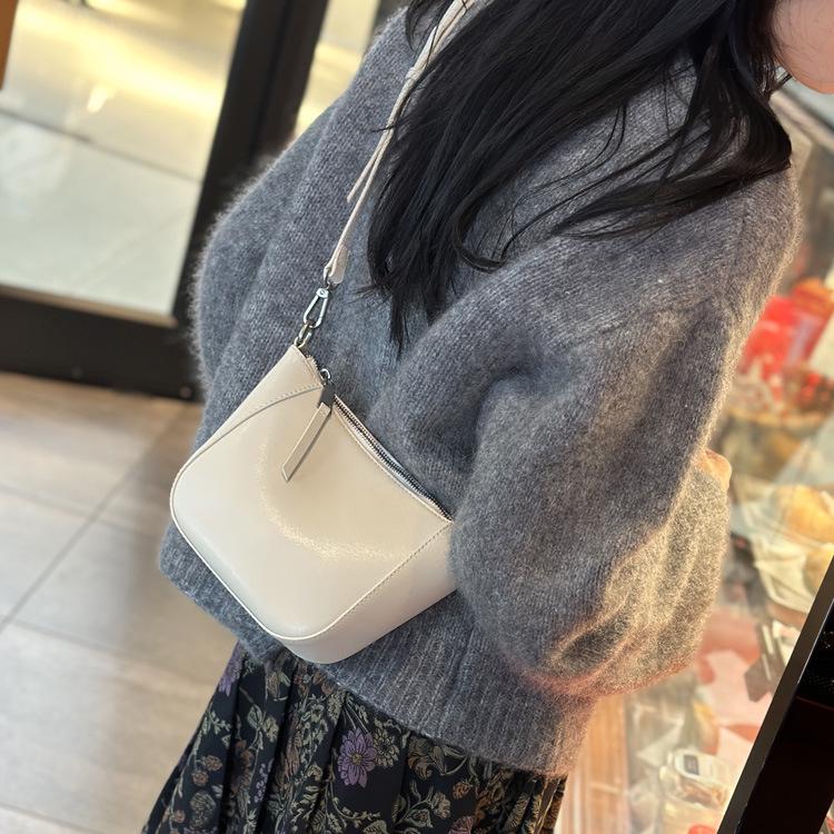 Women's Genuine Leather Small Crossbody Bag - 2026 Versatile Fashion Coin Purse with High-Quality Texture