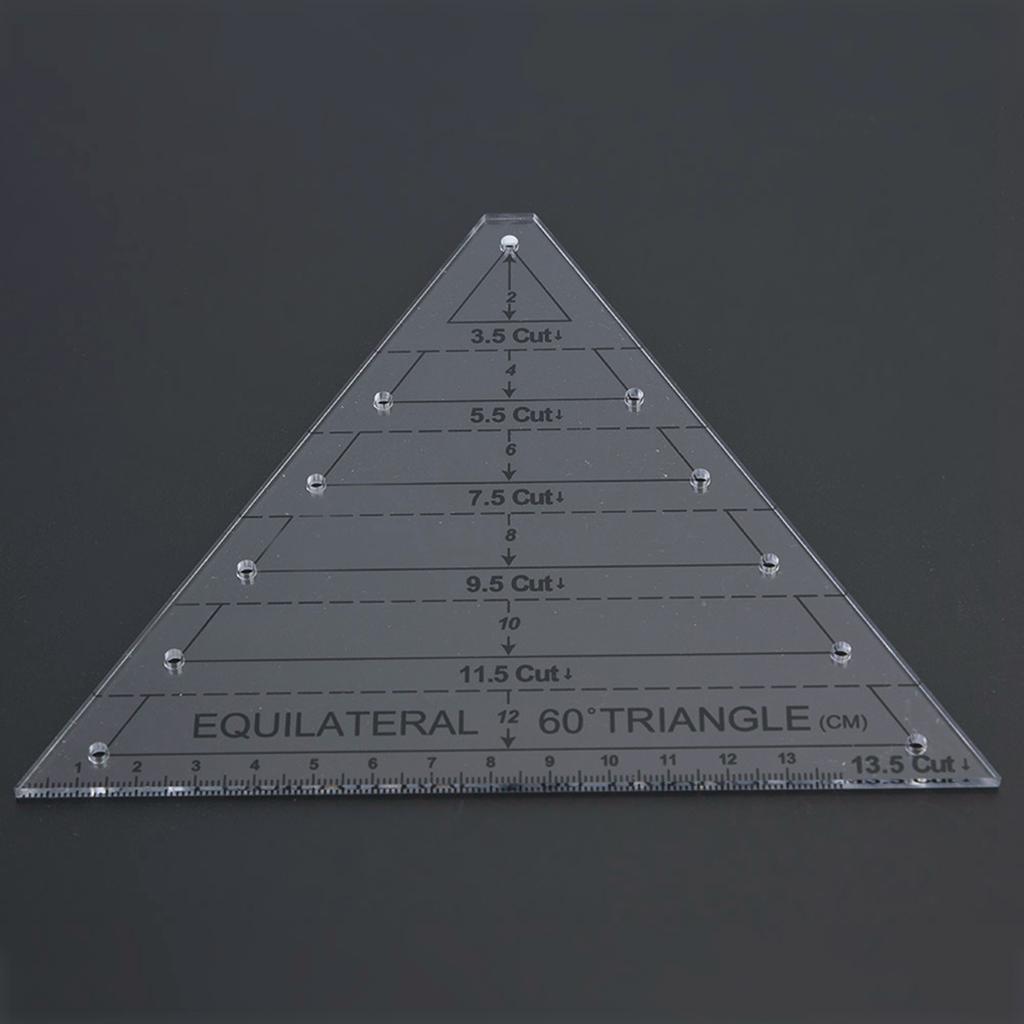 Acrylic Triangle High Transparency Original Scale Tailor maker Ruler for Quilting