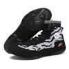 Men Wrestling Boots Boxing Sneakers Teenagers Knit Gym Training Fighting Sneakers Combat Trainers Non-slip Squat Training Shoes