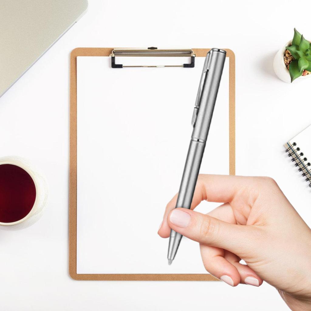 10 Stück Dreh-Kugelschreiber Metall-Kugelschreiber Büro-Schreibstift Schreiben leichtgängig Gast-Eintragsstift für Büro