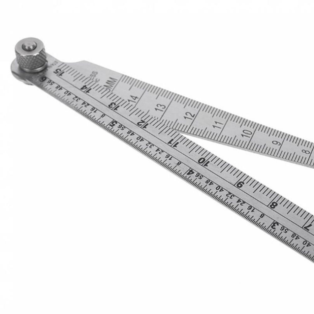 Feeler Gauge Stainless Steel Tapered Ruler Measuring Tool Taper Welding Gauge Gap Gauge Depth Ruler