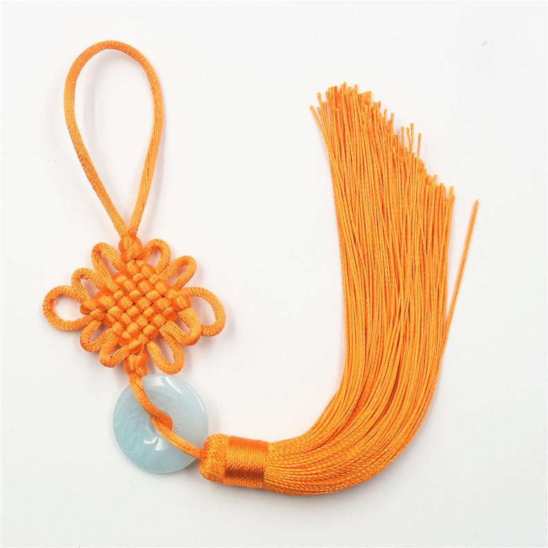 6 Plates Of Small Jade Pieces Chinese Knot, Car Chinese Knot Pendant, Vertical Fringed Ear Pendant