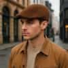 Winter Autumn Warm Newsboy Cap Men Women Thick Vintage Casual Berets Fashion Gatsby Flat Hat Peaked Cap Adjustable