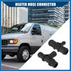 HVAC Heater Hose Tee Connector for Ford Transit Connect 2010-2013 / Heater Pipe Connector/Durable / 1 Set Black Item Replacement