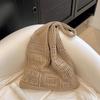 Woven Crochet Mesh Bag Solid Color Shopping Handbag Simple Knitting Shoulder Bag  Summer