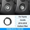 For Toyota Corolla 2014-2018 Ignition Start Button Ring Trim Black Carbon Fiber Cover Interior Accessories Upgrade Decor Styling