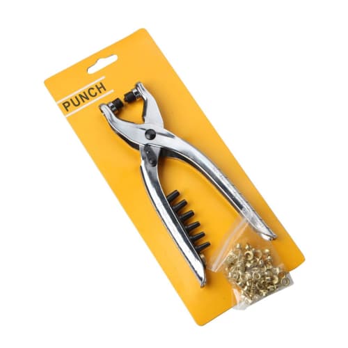 GUCGERS Grommet Eyelet Pliers, 2mm-4.5mm, Interchangeable Eyelet Pliers Tool