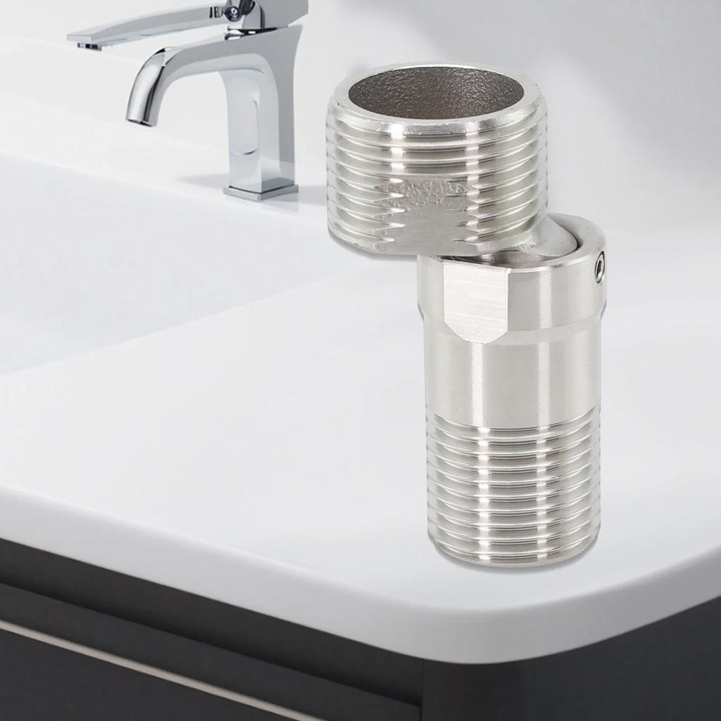 360Degree Adjustable Faucet Angled Curved Foot Eccentric Screw Corner TapAdapter Extended Angled Showerhead Corner Joint