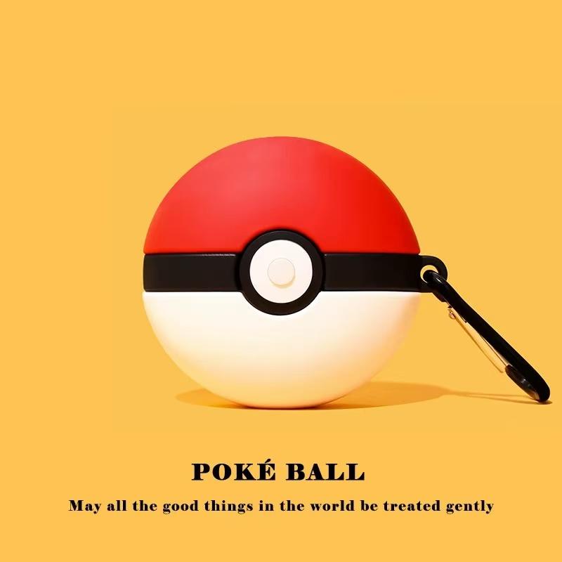 

For AirPods Pro3 4 3 2 1 Pro Pro2 Earphone Case 3D Poké Elf Ball Case Silicone Cartoon Headphone Box with Pendant Cover For Airpods 1 2