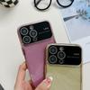 Luxury Glitter Large Window Lens Protective Phone Case For iPhone 15 Pro 15 Plus 15 14 13 12 Pro Max 11 Shockproof Electroplated TPU Back Cover