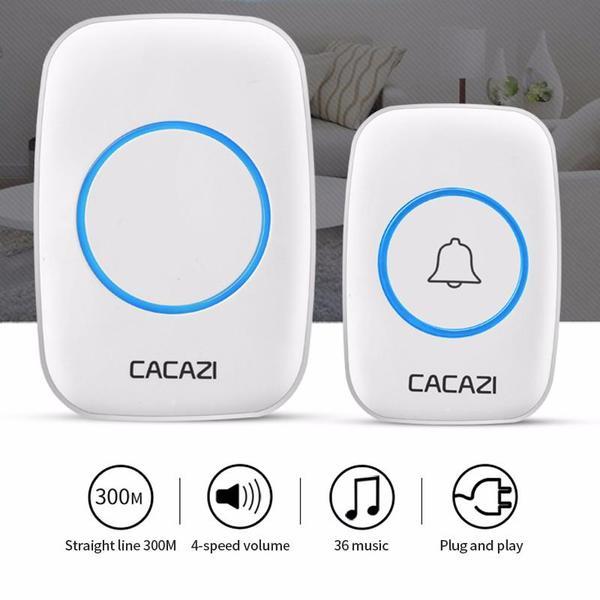 Waterproof Intelligent Wireless Doorbell 300M Remote Smart Door Bell Chime