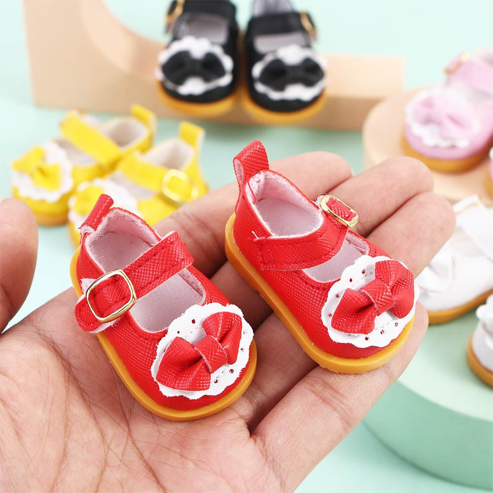 Boots Cotton Doll 5.5cm 14 Inches Doll Casual Shoes Doll Leather Shoes Mini Bow Shoes Doll Shoes