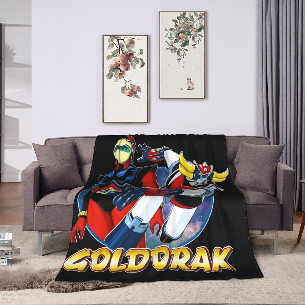 UFO Robot Grendizer Blankets Fleece Spring/Autumn   Multifunction Warm Throw Blanket for Bed Couch Quilt