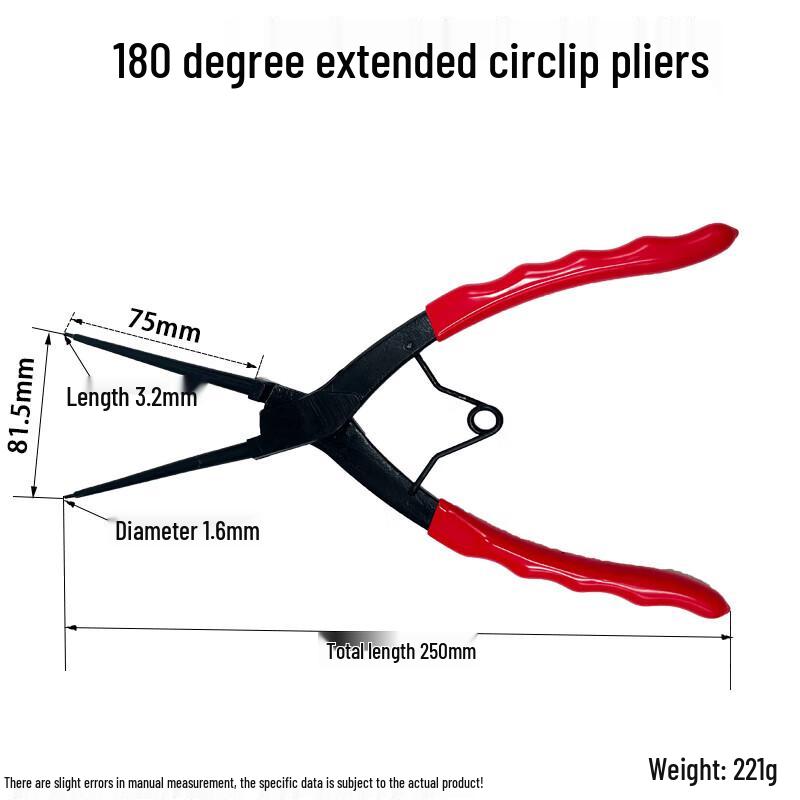 Ri Qiang Extended 90-Degree Internal Bent Circlip Pliers