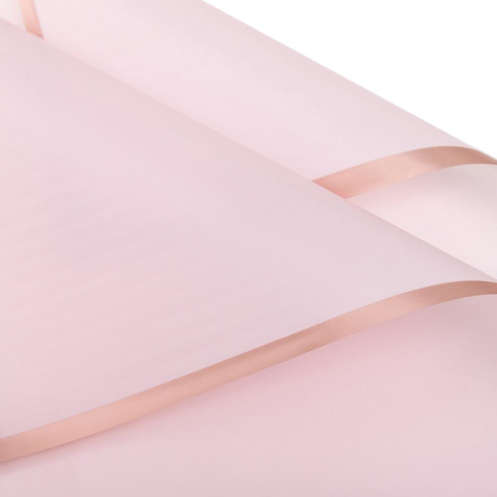 20 Sheets 9 Colors Flower Wrapping Paper Waterproof Gold Edge Bouquet Wrapping Paper Half Transparent