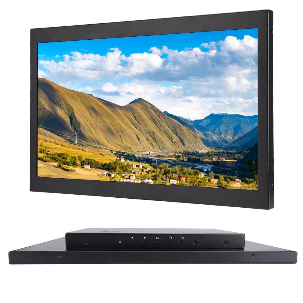 15.6in Multi Point Capacitive Touch Screen 1920x1080 All Metal Industrial Monitor for HDMI  VGA