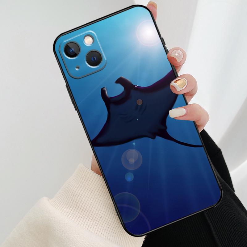 Animal Manta Ray Phone Case For iPhone 17 Pro Max 14 13 12 11 15 16 Pro Max mini 16 15 Plus 16e 17 Air Cover