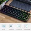 Russian English Dual Language Keyboard 68-Key RGB Backlit Gaming Mechanical Keyboard for Gaming