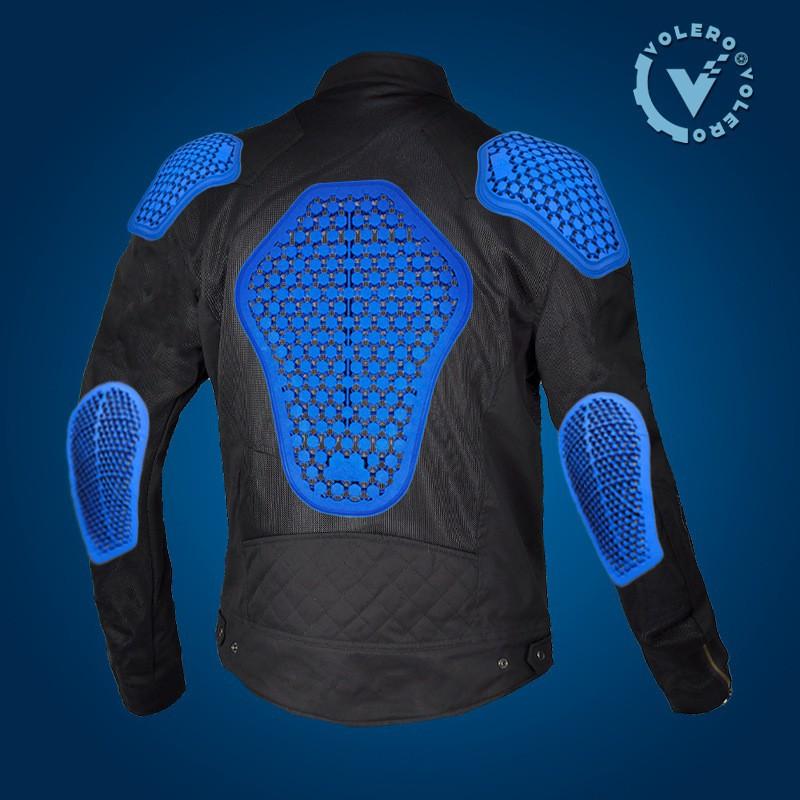 

VOLERO Motorcycle Riding Suit Mesh Breathable Drop Resistance Coat Denim Pants Racing S