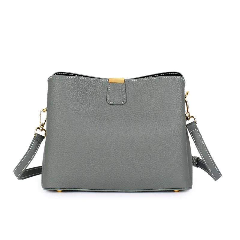 Women's Tote Real Cow Leather Female New Luxury Handbag ladies' Fashi Casual Shoulder Bag Crossbody Messenger for Woman
