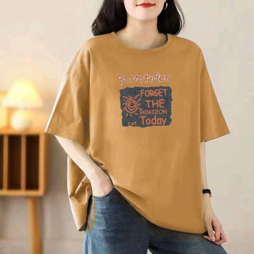 

Летняя женская хлопковая футболка с короткими рукавами, женские свободные топы 3XL