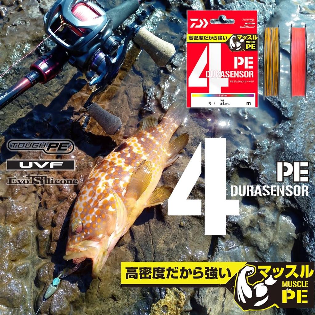 Daiwa PE-Linie UVF PE Durasensor 2 300m Coral Red X4+Si2 Nr.