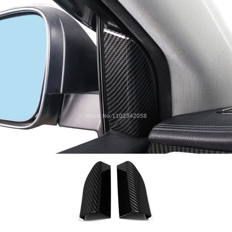 For Toyota Highlander 2015- Car Carbon Fiber Color Interior Decoration Cover window lift swtich gear shift panle Accessories