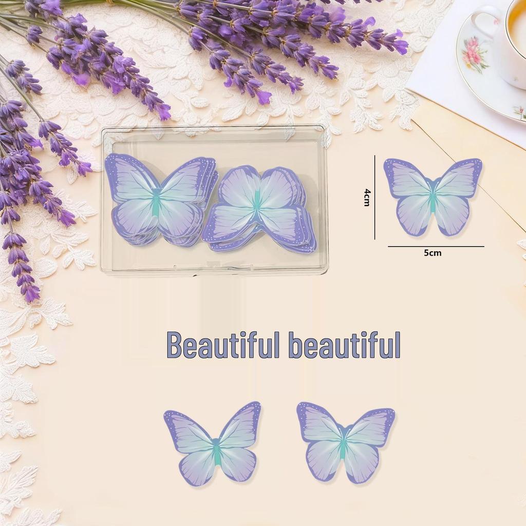 Edible Wafer Paper Butterfly Decoration for Desserts and Cold Dishes