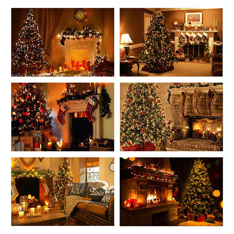 Slavnostní vánoční pozadí krbu, párty banner, nástěnná dekorace, sváteční dekorace pozadí, foto studio, vánoční dekorace