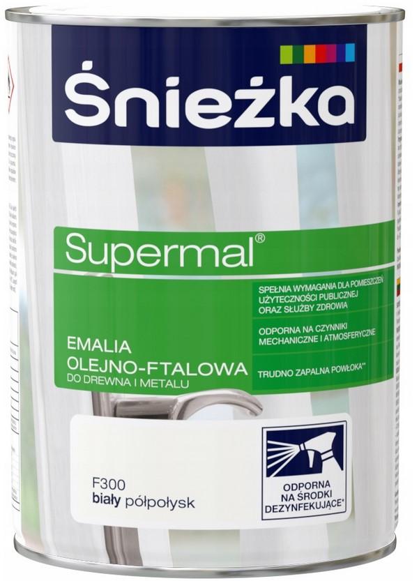 Śnieżka Supermal Biały Półpołysk 0,8L