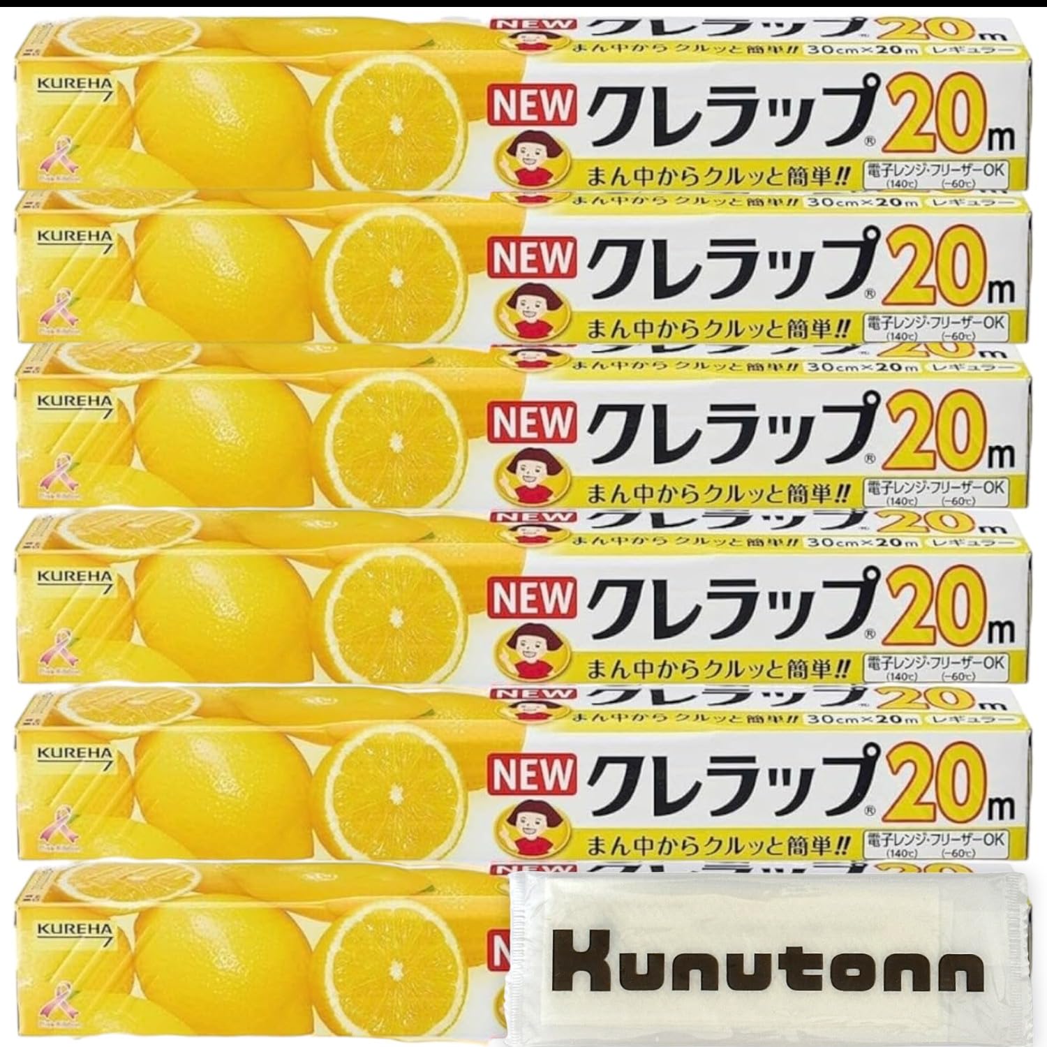 

Новый Krewrap Regular 30см x 20м x 6 упаковок Kunutonn Оригинальный логотип H Полотенце +