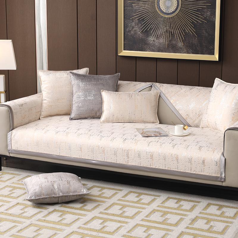 Sofa Cushion Nordic Simple Light Luxury Chenille Seat Cushion Four Seasons Universal Non-Slip Cover Covers Living Room