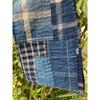 Used B65 Rags Snood Old Cloth Remake Indigo Dye Patchwork Sewing Sashiko