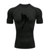 Black Rose  Men's Sports T - Shirt Training Fitness Compression Quick Dry Short Sleeve T - Shirt