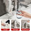 3-In-1 Toothbrush Holder Toothpaste Mouthwash Cup Organizer Dry And Dustproof Cleaning Tool Storage Rack Household Bathroom