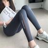 Shark Women's Summer Tummy Control Nylon Yoga Pants, Mesh Hollow Design with Pockets.