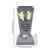 Freestanding Memorial Planter with Angel Figures Meaningful Stone-Look