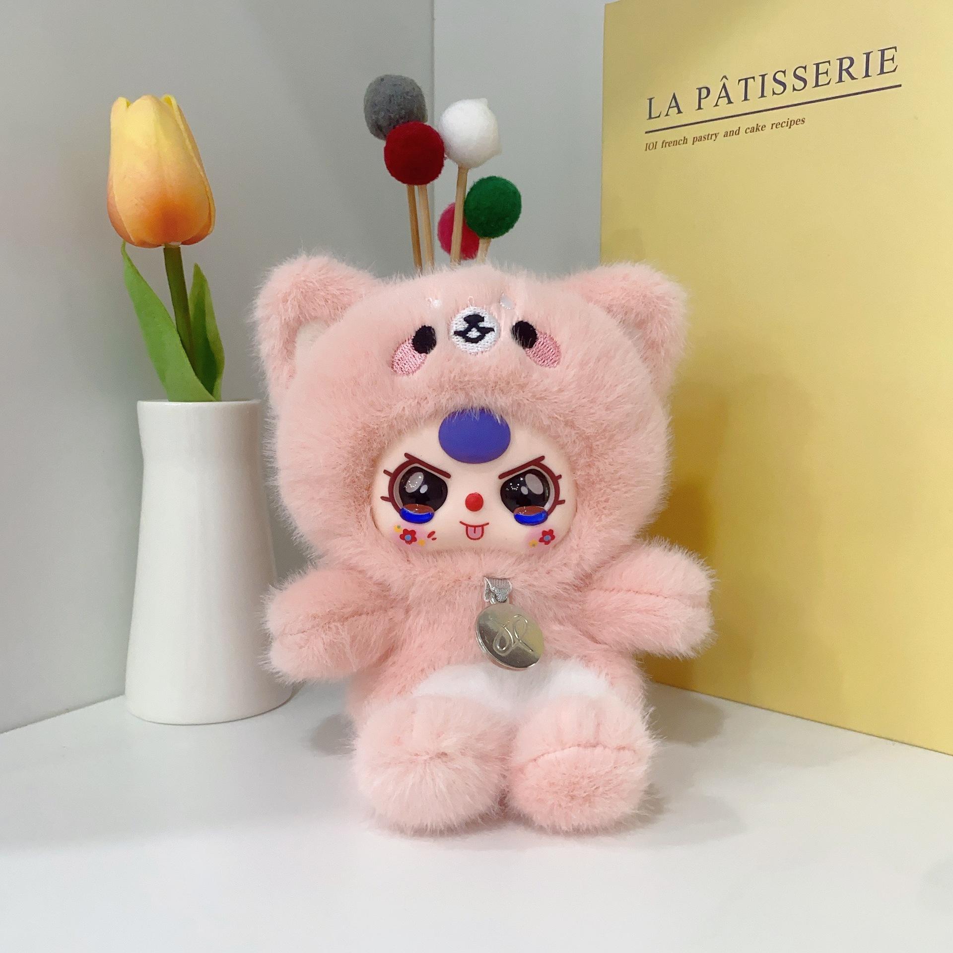 

Милий, долонька скарб плюшевий кулон настільний офісний вінілове обличчя плюшева лялька фіолетовий