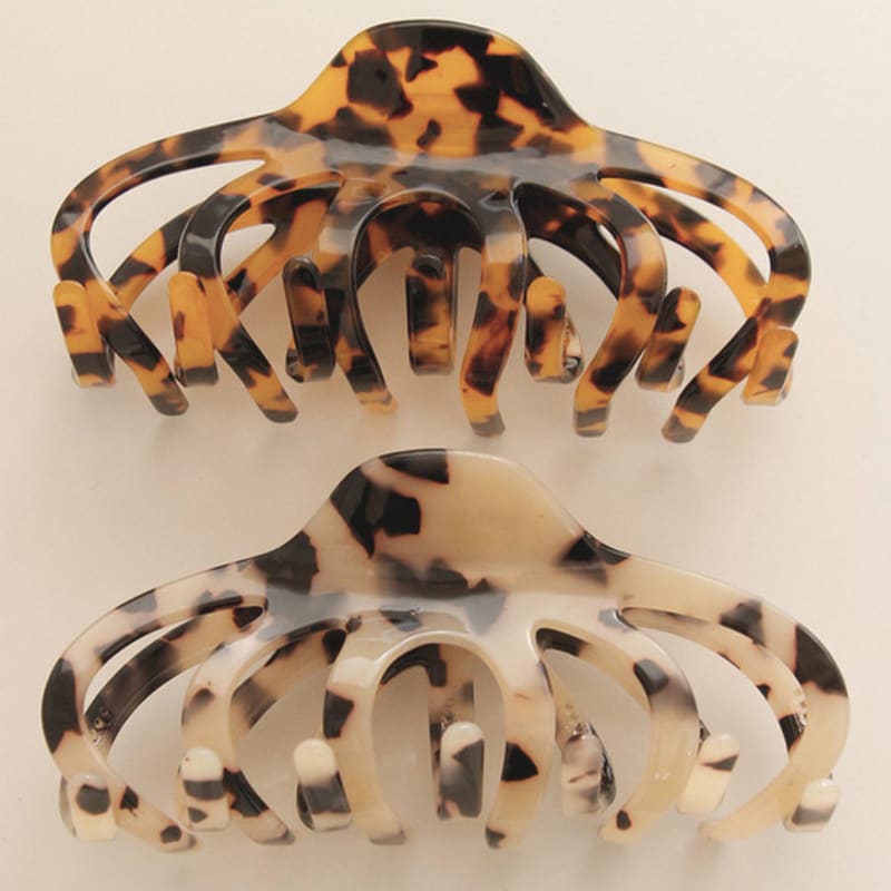 

J.Lauren Leopard Hair-Raising Hair Claw Clip H01301 Beige Hopi