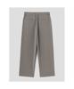 8SECONDS [Everyday Slacks] Fleece-Lined Wide Tapered Fit Elastic Waist Slacks - Beige