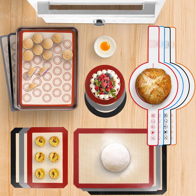 1Pc 42X29.5Cm Silicone Baking Mat For Oven With 30 Circles Non Stick Heat Resistant Bakeware Sheets For Baking Cookie Macaron