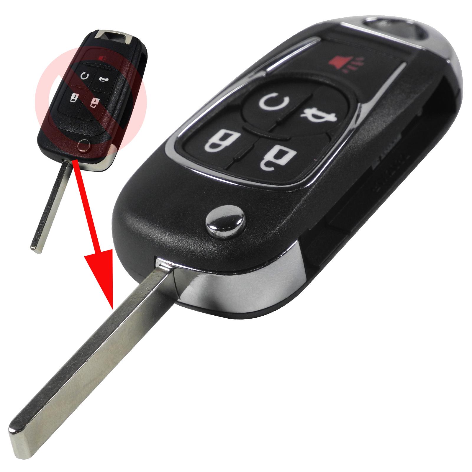 

jingyuqin Модифицированный чехол для ключа автомобиля для Chevrolet Malibu Cruze Aveo Spark Sail Корпус Брелок Складной флип морская ракушка