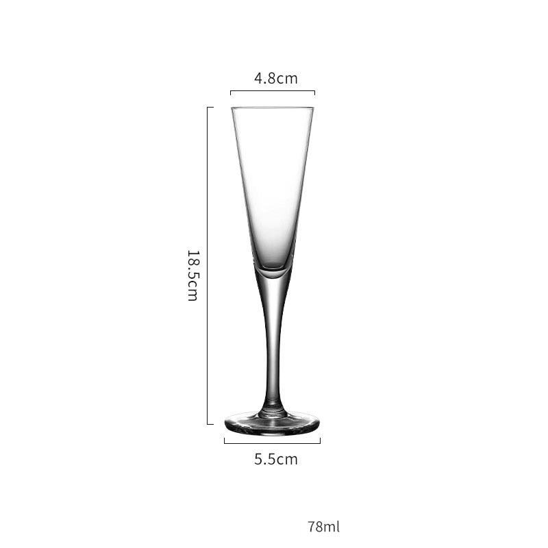 Crystal glass Cup Champagne Glass Personalized Martini Glass Bubble Glass V-shaped Glass Bar Table Ornaments Cocktail Goblet Cup