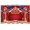 Circus Carnival Party Background Fabric Carnival Theme Party Decoration Kids Boys Girls Birthday Party Home Photography Backdrop