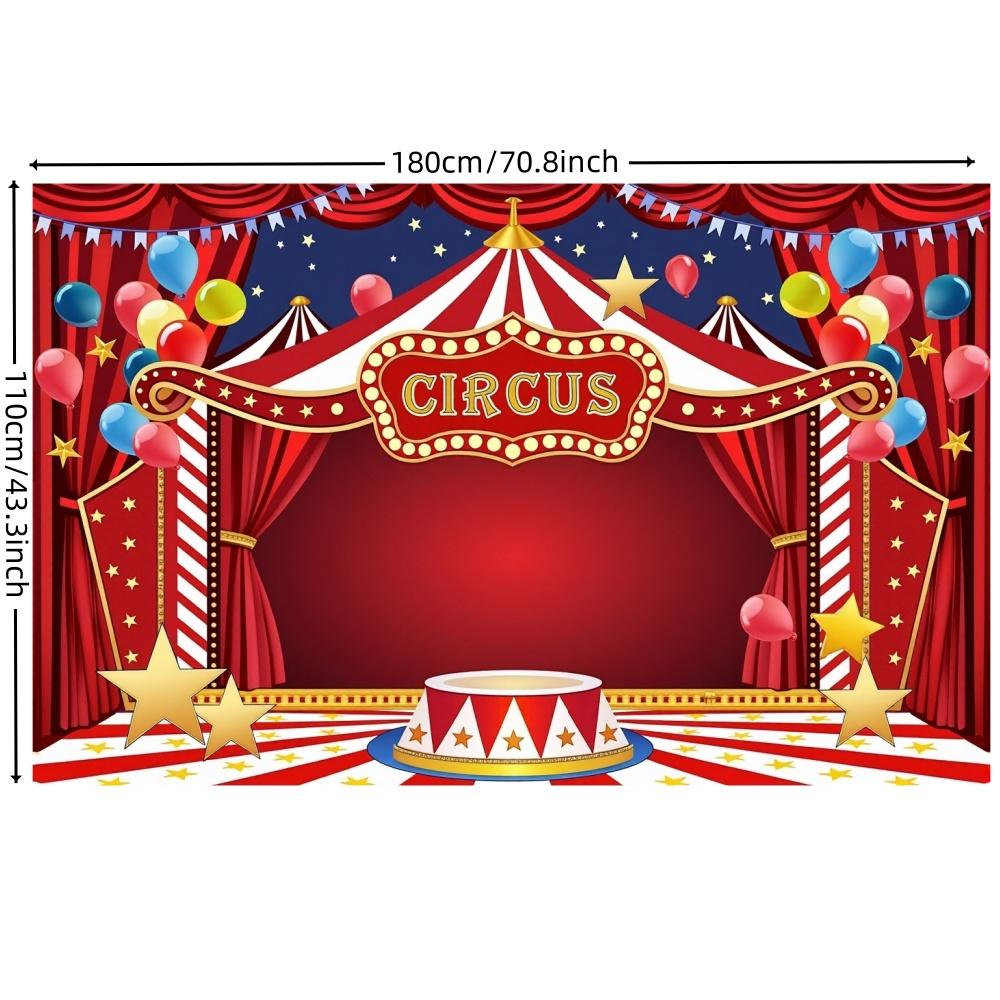 Circus Carnival Party Background Fabric Carnival Theme Party Decoration Kids Boys Girls Birthday Party Home Photography Backdrop